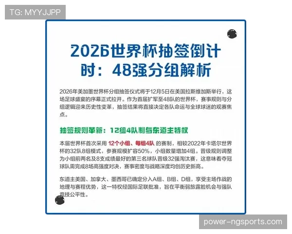 2026世界杯48队分12个小组怎么分组和晋级的规则说明